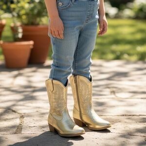 Gold Cowgirl Boots